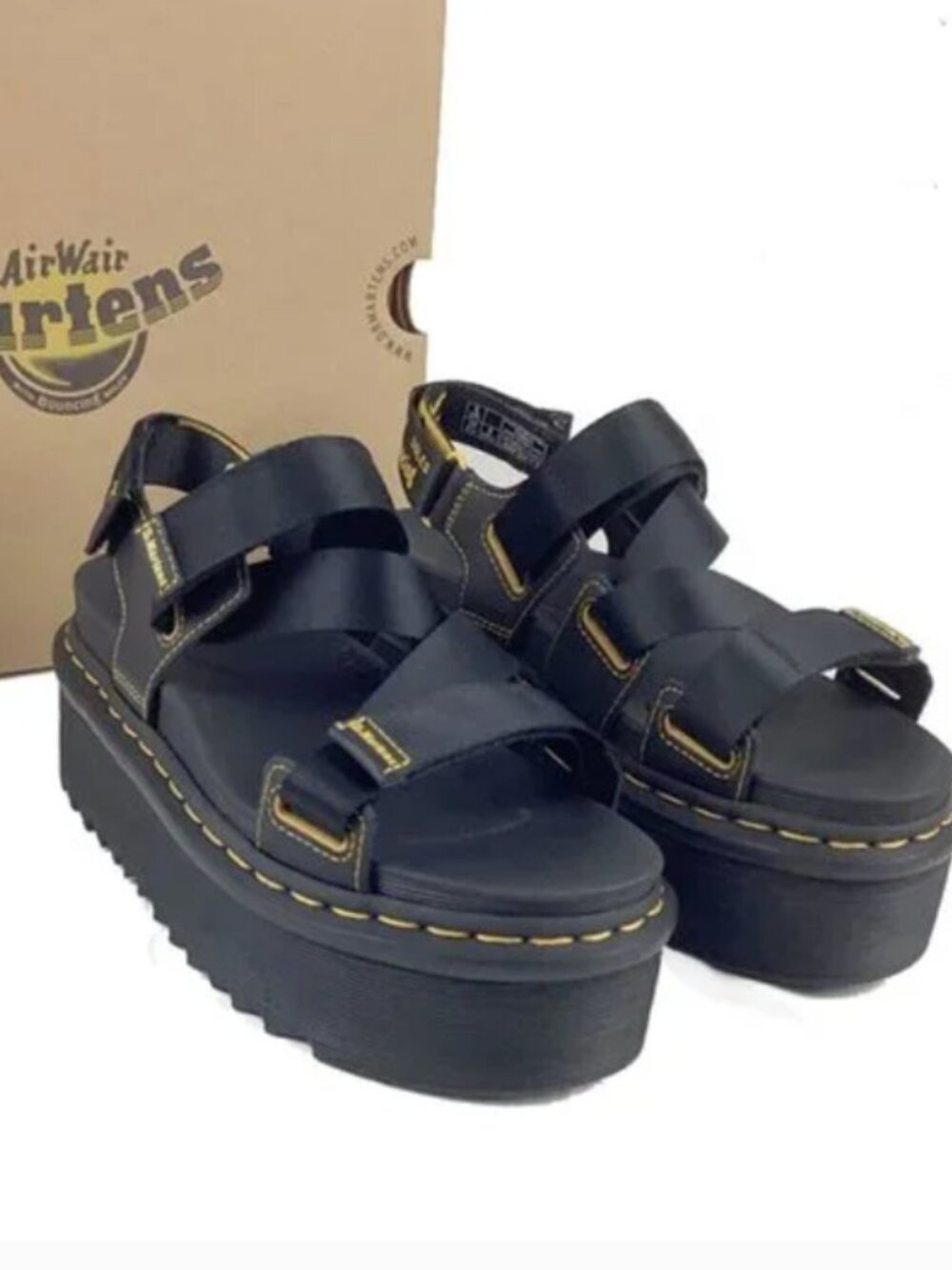 Dr Martens Platform Sandal Black